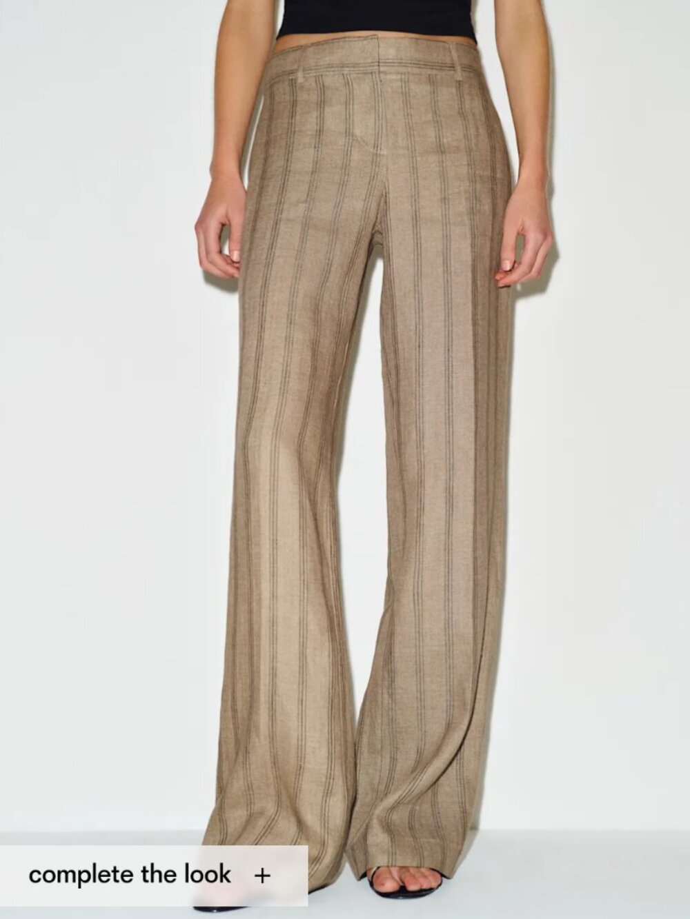Reformation Gisele Low Rise Linen Pant Natural - Size 10